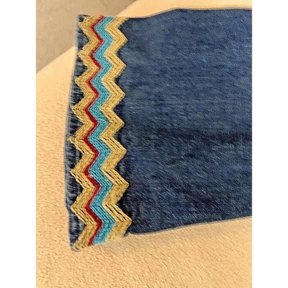 Tasha Polizzi Collection, Designer, Embroidered Denim Tunic Size Medium - Picture 8 of 9